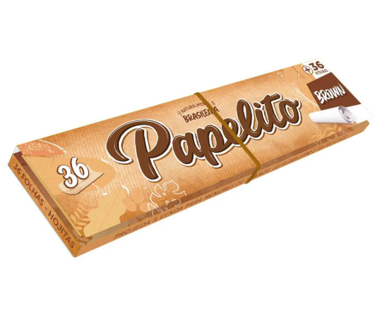 Seda Papelito Brown King Size com Piteira